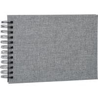 Miniatyr av produktbild för Focus Base Line Canvas Wire-O 23x17 Grey w. black sheets