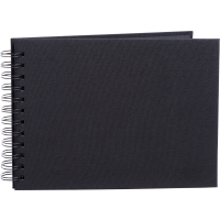 Produktbild för Focus Base Line Canvas Wire-O 23x17 Black w. Black Sheets