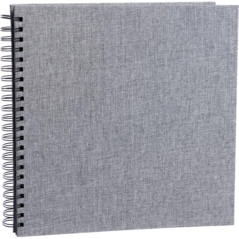 Produktbild för Focus Base Line Canvas Wire-O 30x30 Grey w. Black Sheets