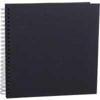 Produktbild för Focus Base Line Canvas Wire-O 30x30 Black w. Black Sheets