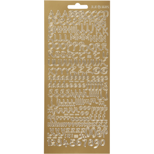 FOCUS Focus Stickers Gold Letters Design 1