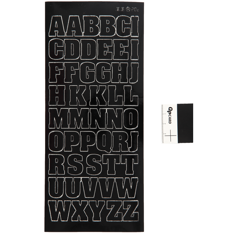 Produktbild för Focus Stickers Black Letters Large Uppercase