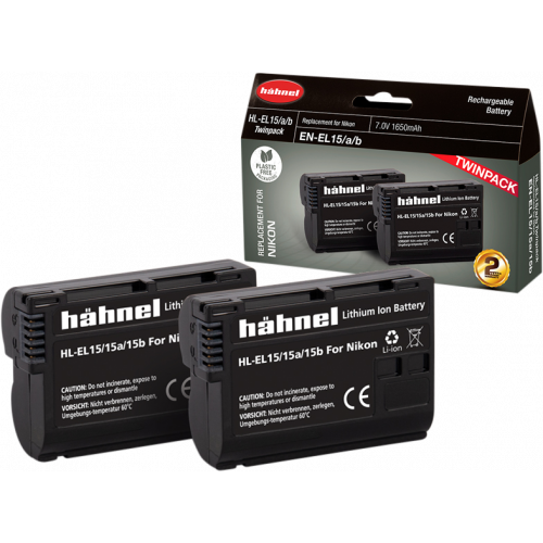 HÄHNEL Hähnel Battery Nikon HL-EL15/15A/15B / EN-EL15A/B/C Twin Pack