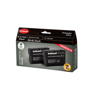 Produktbild för Hähnel Battery Nikon HL-EL15/15A/15B / EN-EL15A/B/C Twin Pack