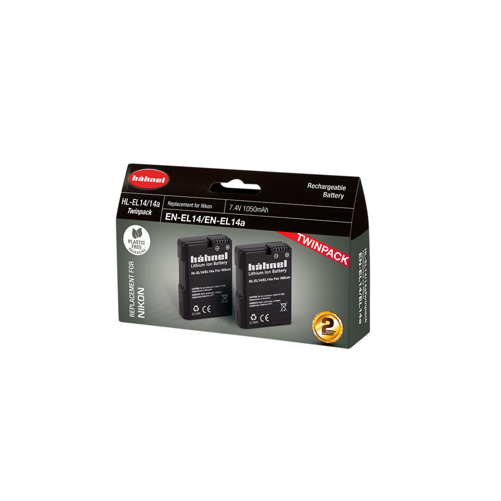 Produktbild för Hähnel Battery Nikon HL-EL14/14A / EN-EL14/14A Twin Pack