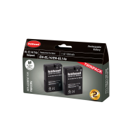 Produktbild för Hähnel Battery Nikon HL-EL14/14A / EN-EL14/14A Twin Pack