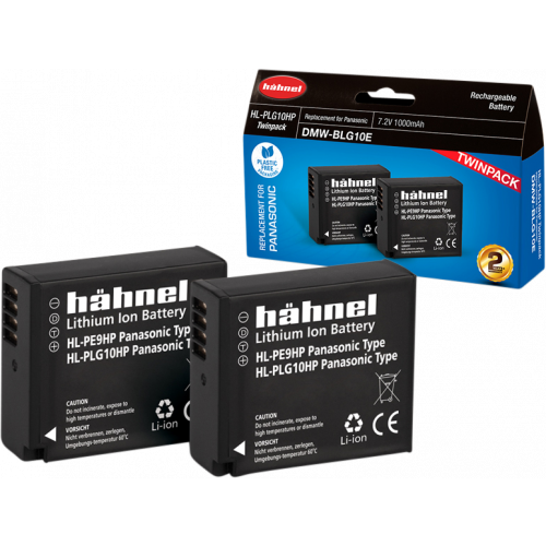 HÄHNEL Hähnel Battery Panasonic HL-PLG10HP / DMW-BLG10E Twin Pack