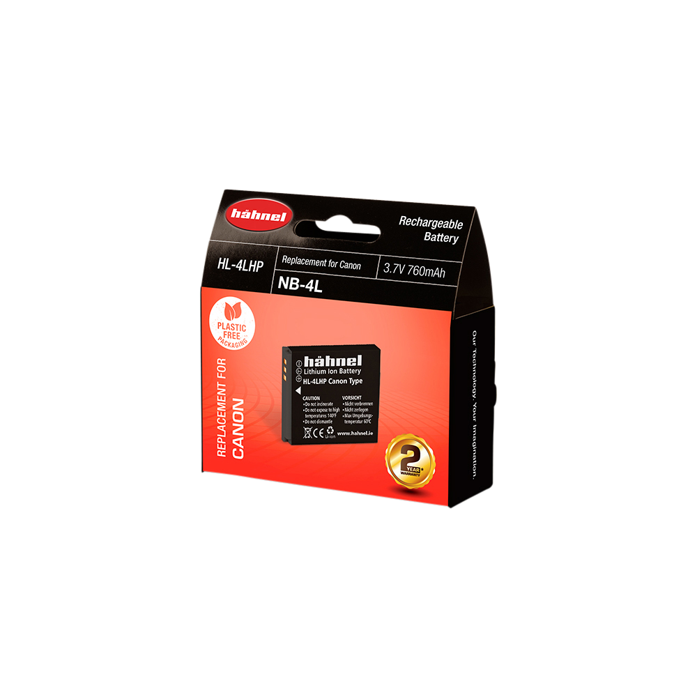Produktbild för Hähnel Battery Canon HL-4LHP / NB-4LHP