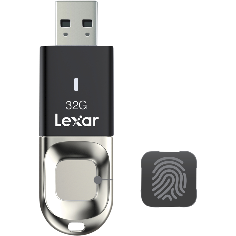 Produktbild för Lexar JumpDrive Fingerprint (USB 3.0) 32GB