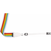 Produktbild för Polaroid Camera Strap Flat Rainbow White