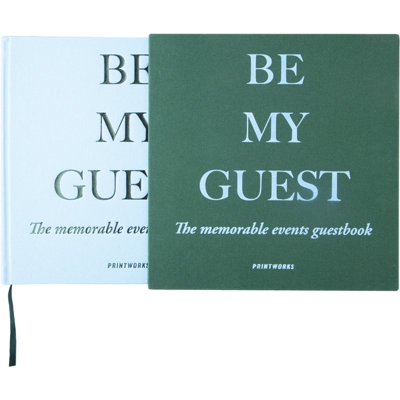 Produktbild för Printworks Guestbook Green/Blue