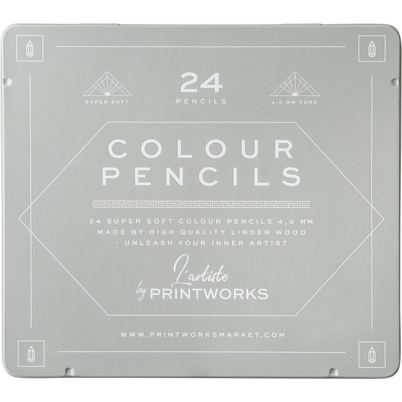 Produktbild för Printworks Color Pencils Classic 24 pcs