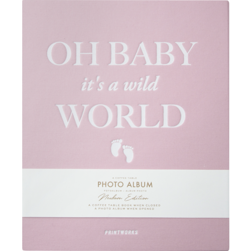 PRINTWORKS Printworks Photoalbum Baby Its a Wild World Pink Large