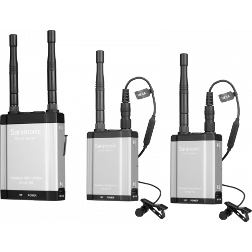 SARAMONIC Saramonic Vlink2 Kit2, 2.4GHz Two Way-Communication Wireless Microphone System (2xTX+RX)