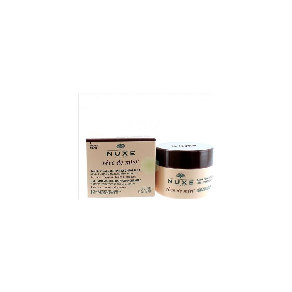 Produktbild för Nuxe Rêve De Miel Ultra Comfortable Face Balm Dry and Sensit...