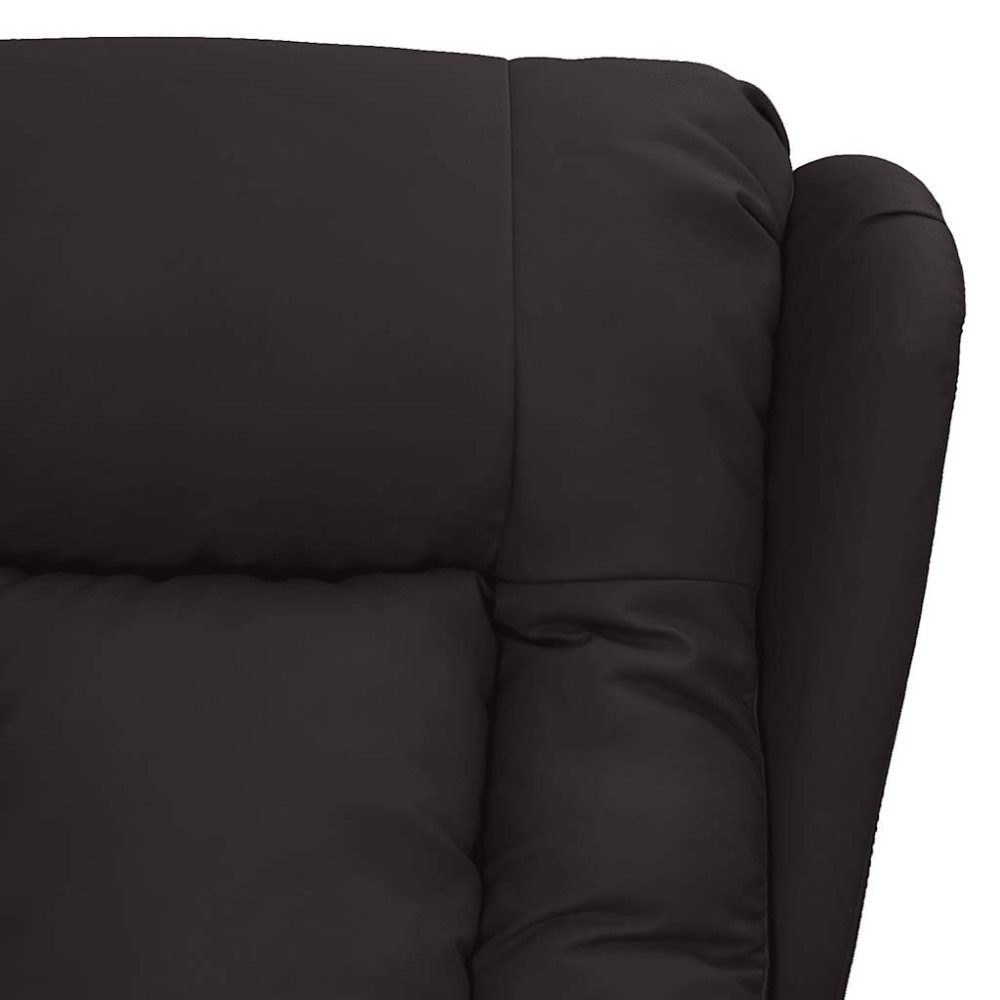 Produktbild för Massagefåtölj svart konstläder