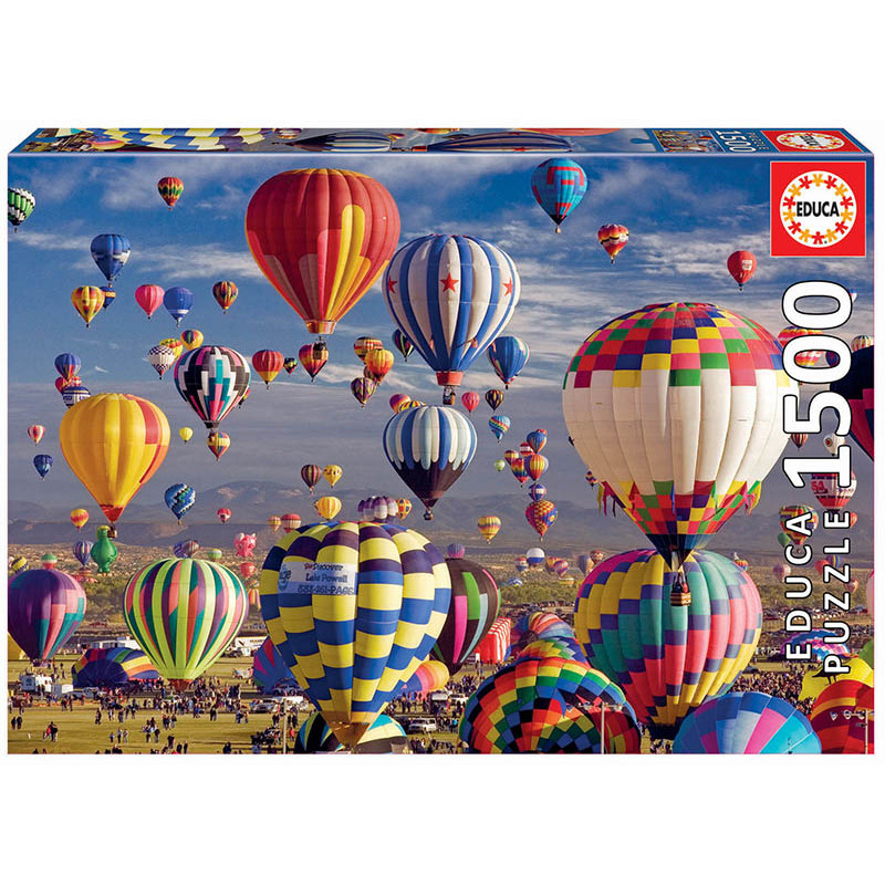 Produktbild för Educa Hot Air Ballons Pussel 1500 styck Liggande