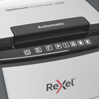 Miniatyr av produktbild för Rexel Optimum AutoFeed+ 150X A dokumentförstörare Tvärsgående skärning 55 dB 22 cm Svart, Grå