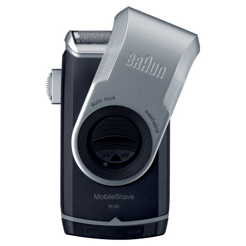 Braun Braun MobileShave PocketGo M90 Blå, Silver