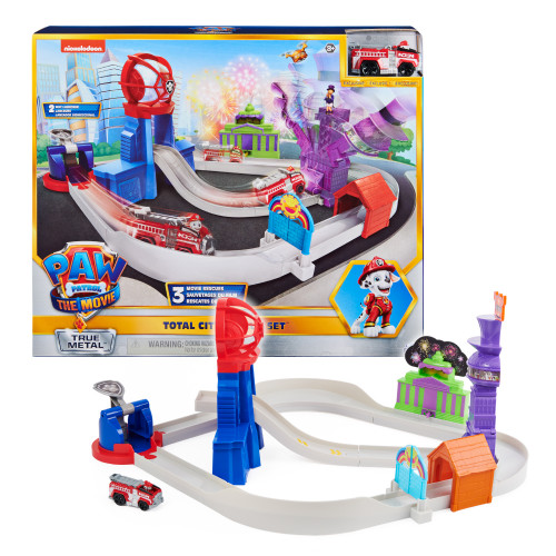 Spin Master Paw Patrol Movie True Metal Total City Rescue Playset