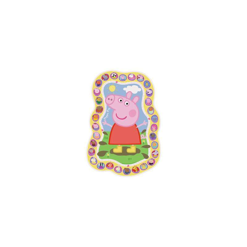 Produktbild för Ravensburger Peppa Pig Shaped Floor Pussel 24 styck Tecknade serier