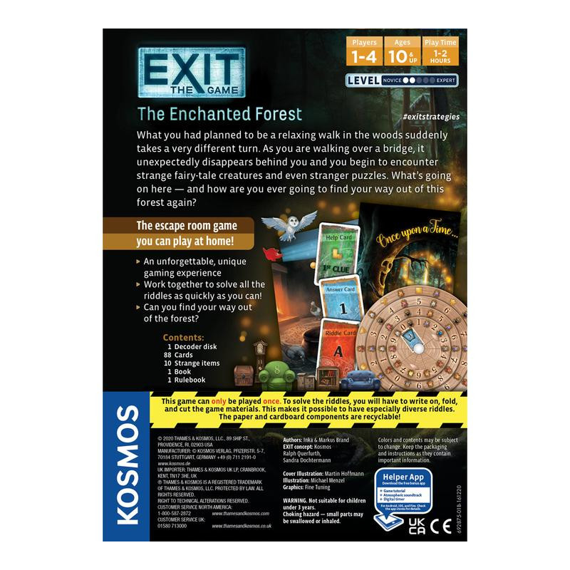 Produktbild för Thames & Kosmos EXIT: The Enchanted Forest Brädspel Strategi