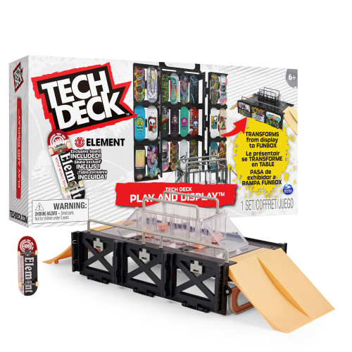 Spin Master Tech Deck Play and Display Transforming Ramp Set, Fingerboar...