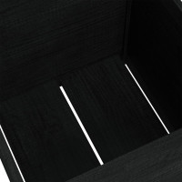 Miniatyr av produktbild för Odlingslåda svart  60x60x60 cm massiv furu