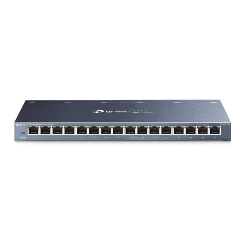 TP-LINK TP-Link TL-SG116 nätverksswitchar Ohanterad Gigabit Ethernet (10/100/1000) Svart