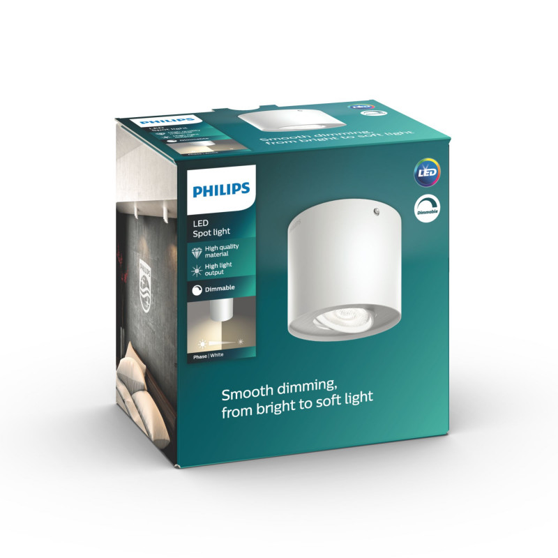Produktbild för Philips Dimbar LED Phase enkel spot