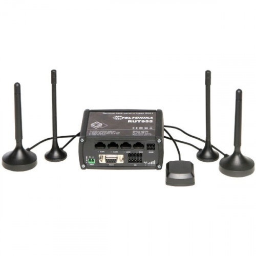 Teltonika Teltonika RUT955 trådlös router Snabb Ethernet Singel-band (2,4 GHz) 4G Svart