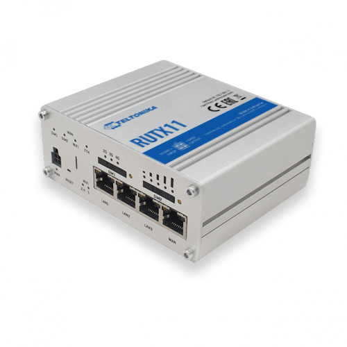 Teltonika Teltonika RUTX11 trådlös router Gigabit Ethernet Dual-band (2,4 GHz / 5 GHz) 4G Grå