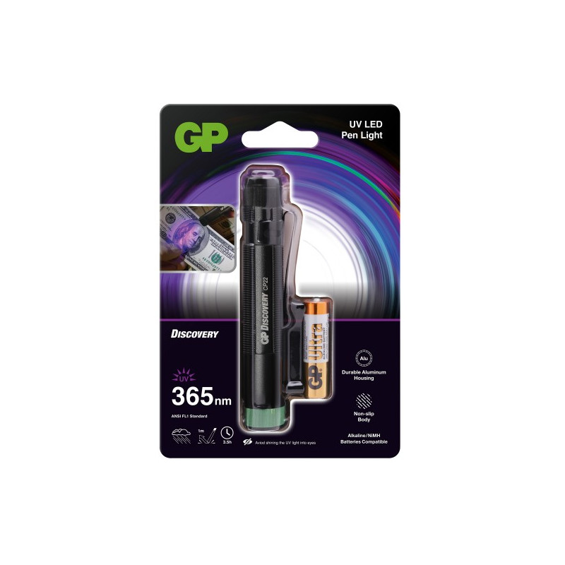 Produktbild för GP Lighting CP22 Svart, Grön Ficklampa LED