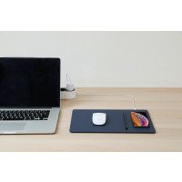 Miniatyr av produktbild för POUT Mouse pad with high-speed wireless charging HANDS 3 PRO dark blue Blå