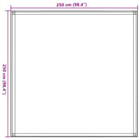 Produktbild för Tältmatta 250x250 cm antracit HDPE