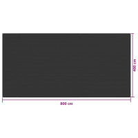 Miniatyr av produktbild för Tältmatta 400x800 cm antracit HDPE