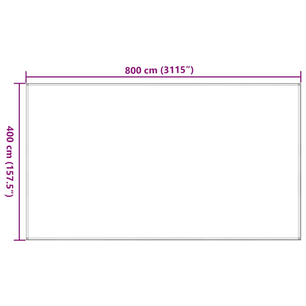 Produktbild för Tältmatta 400x800 cm antracit HDPE