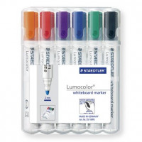 Miniatyr av produktbild för Staedtler Lumocolor 351 WP6 märkpennor 6 styck Svart, Blå, Grön, Orange, Röd, Violett