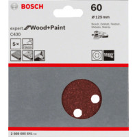 Miniatyr av produktbild för Bosch 2 608 605 641 Sliptillbehör 5 styck Sandpapper