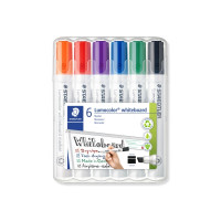Produktbild för Staedtler 351 B WP6, 6 styck, Svart, Blå, Grön, Orange, Röd,...