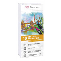 Miniatyr av produktbild för Tombow ABT Dual Brush Pen Set stiftpennor Multifärg 18 styck