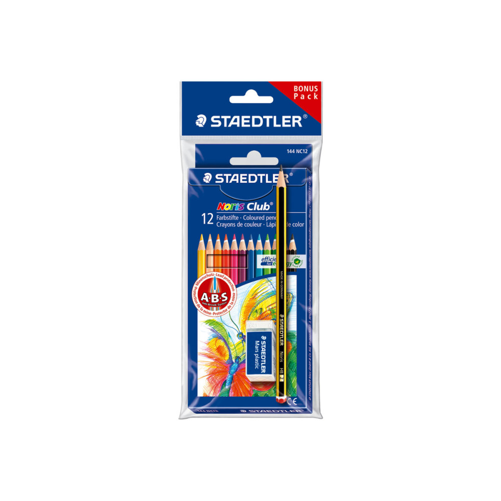 Produktbild för STAEDTLER Noris Club - färgpenna - klara färger (paket om 12)