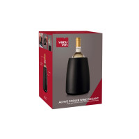 Produktbild för Vacu Vin Active Wine Cooler Elegant, Glasflaska, Vin, Svart,...