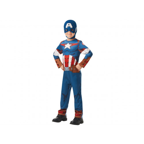 Rubies Captain America Classic Kostume Udklædningstøj (3-9 år)(Str....