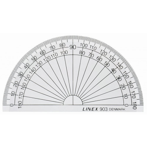 LINEX Linex 100413009, Halvcirkel, Transparent, Styrenakrylnitril...