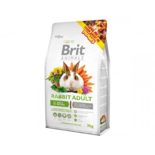 Brit Brit ANIMALS 3kg RABBIT COMPLETE