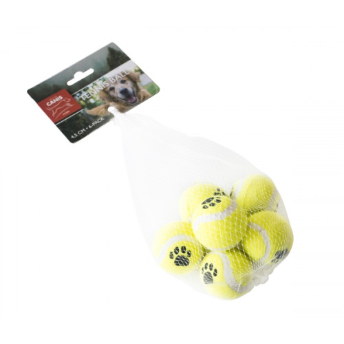 Active Canis Tennis bollar, hund, 4,5cm, 6 st
