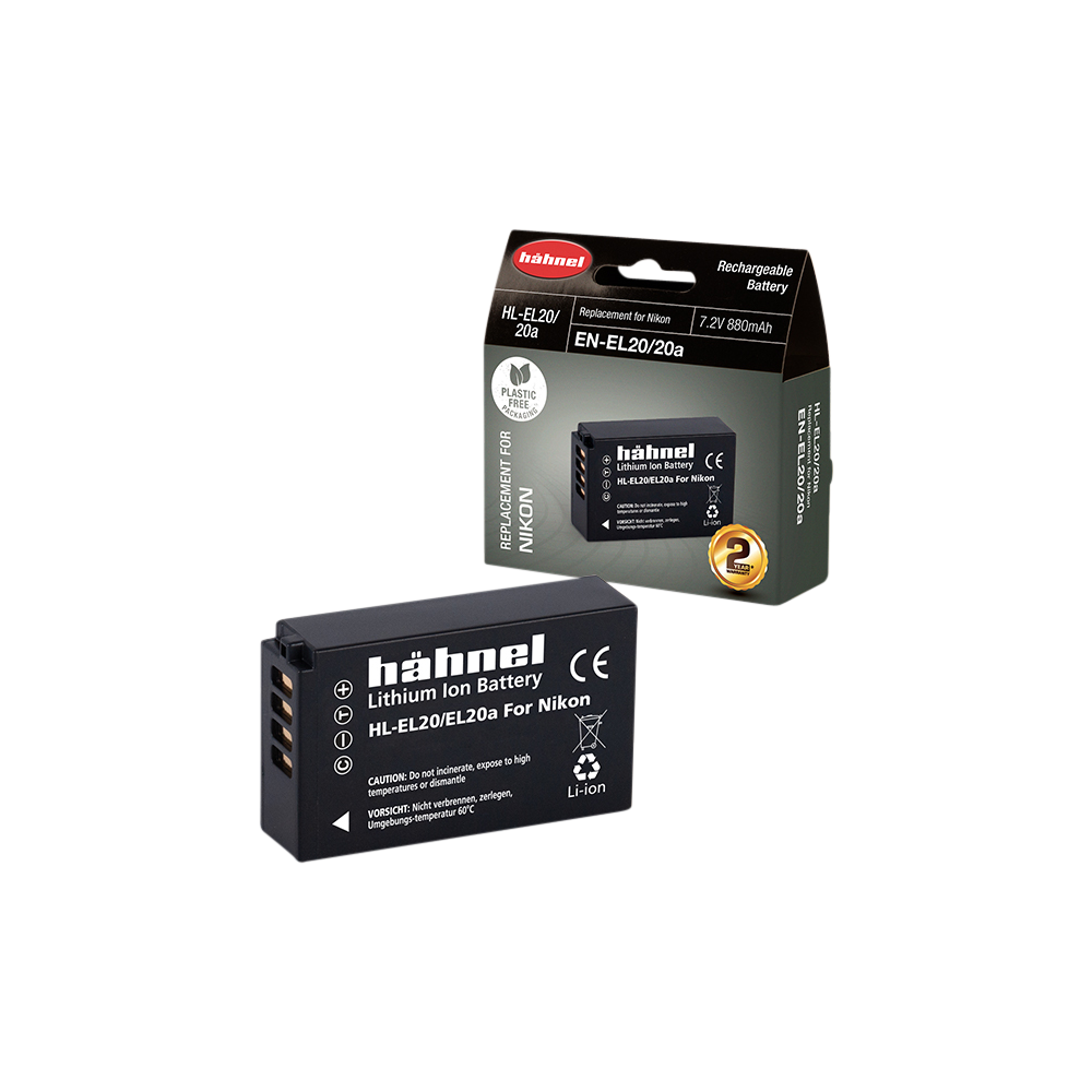 Produktbild för Hähnel Battery Nikon HL-EL20/20A / EN-EL20/20a