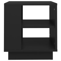 Produktbild för Soffbord svart 40x40x43 cm konstruerat trä