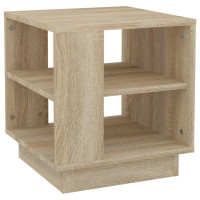 Produktbild för Soffbord sonoma-ek 40x40x43 cm konstruerat trä